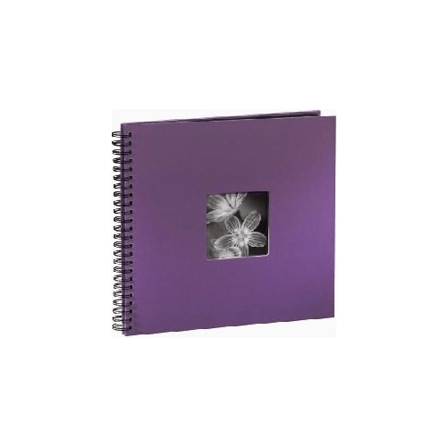 Hama "Fine Art" Spiral Album, purple, 34x32/50 album fotografico e portalistino Viola 10 x 15, 13 x 18