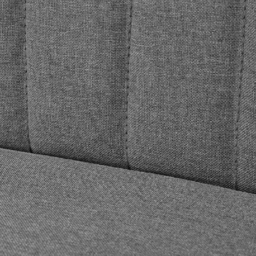 Divano in Stoffa 117x55,5x77 cm Grigio Chiaro