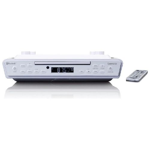 Lenco Radio da cucina Lenco KCR-150WH con lettore CD bianco Lenco KCR-150 A muro Digitale Bianco
