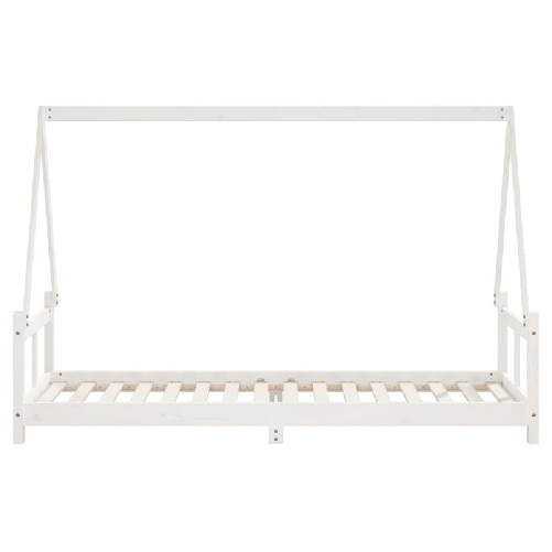 vidaXL Giroletto per Bambini Bianco 80x200cm in Legno Massello di Pino