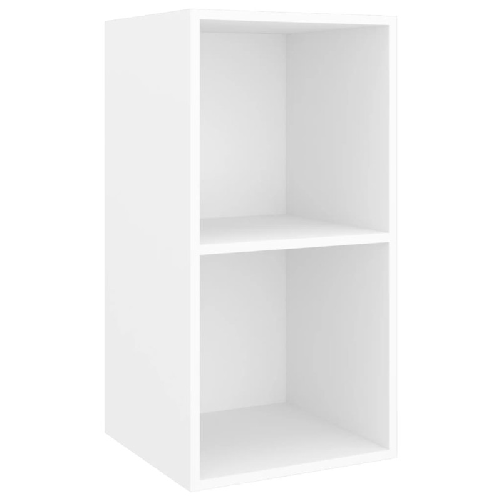 vidaXL Armadietto TV da Parete Bianco 37x37x72 cm in Legno ingegnerizzato