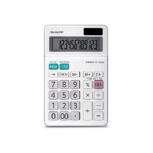 Sharp EL320WB calcolatrice Desktop Calcolatrice di base Bianco