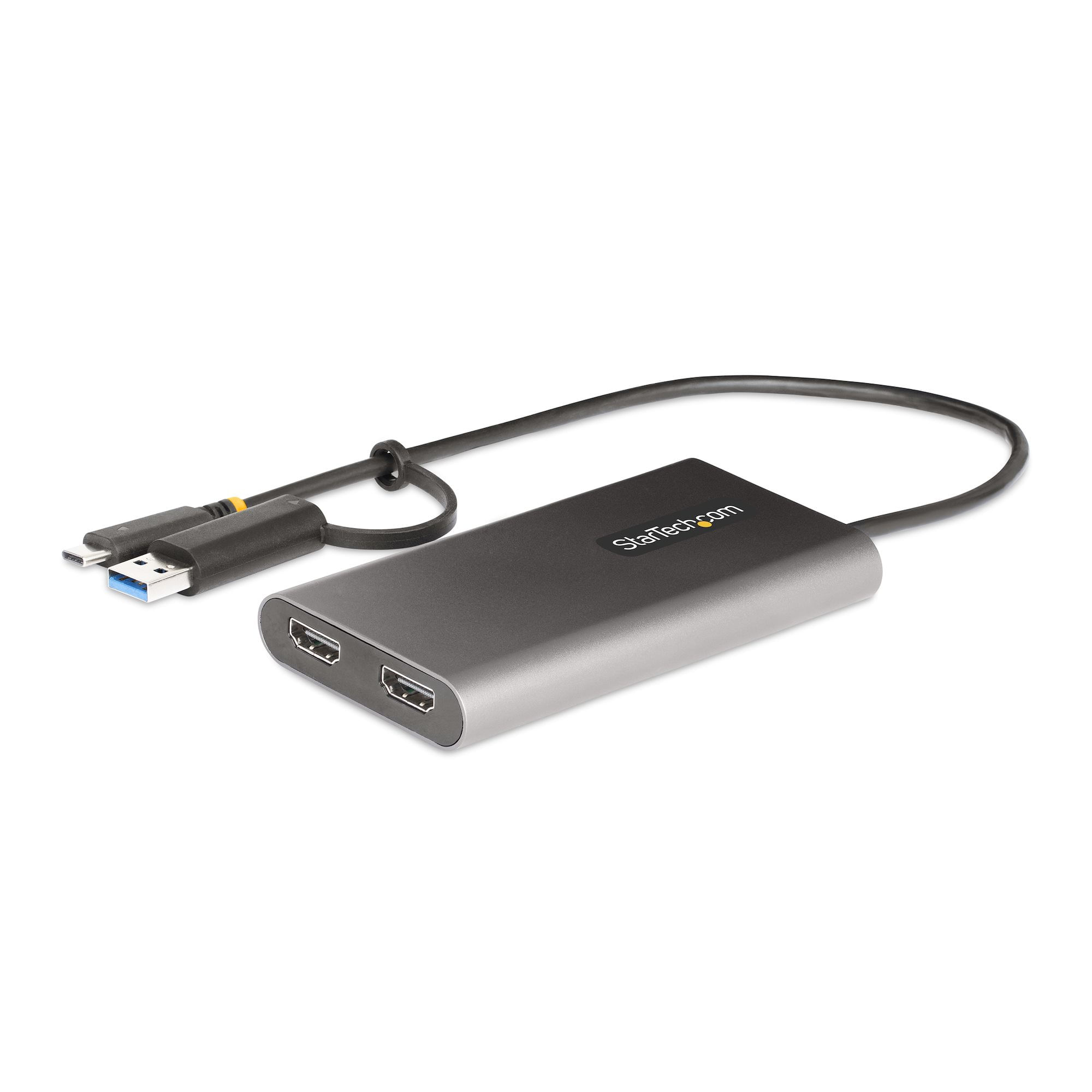 StarTech.com Adattatore da USB-C a HDMI - Convertitore da USB tipo C o A a 2x HDMI per laptop