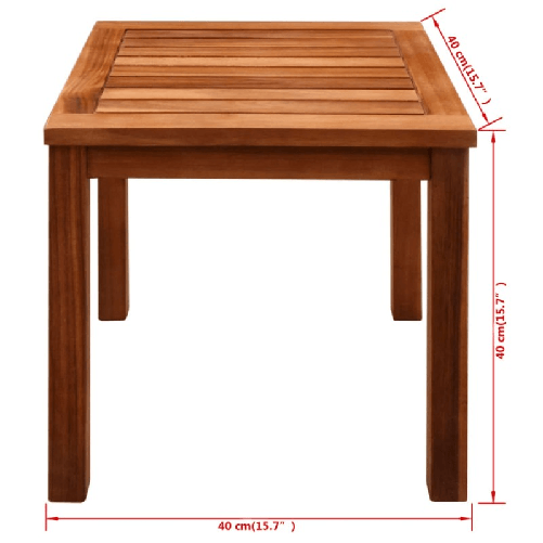 vidaXL Lettini Prendisole 2 pz con Tavolo in Massello Acacia Textilene