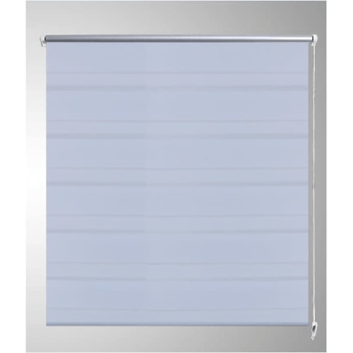 vidaXL Tenda Oscurante a Rullo Zebra 90 x 150 cm Bianca