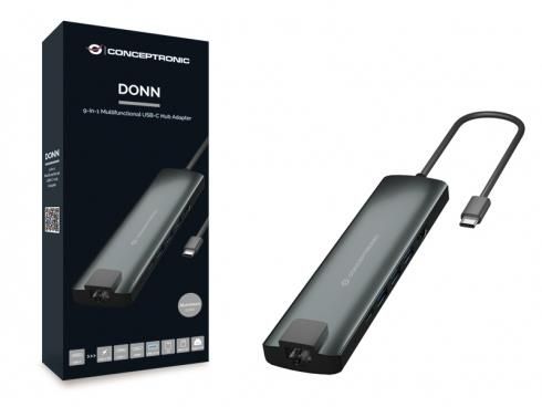 Conceptronic DONN06G USB 3.2 Gen 1 (3.1 Gen 1) Type-C Nero, Argento