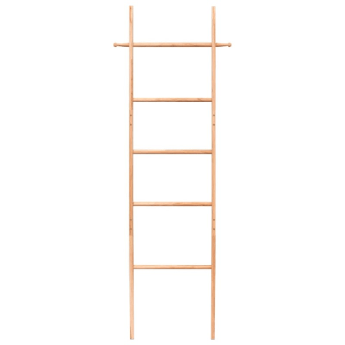 Scala Porta Asciugamani 170 cm in Legno Massello di Noce