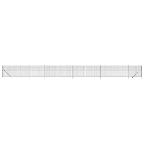 vidaXL Recinzione Metallica Antracite 2x25 m in Acciaio Zincato