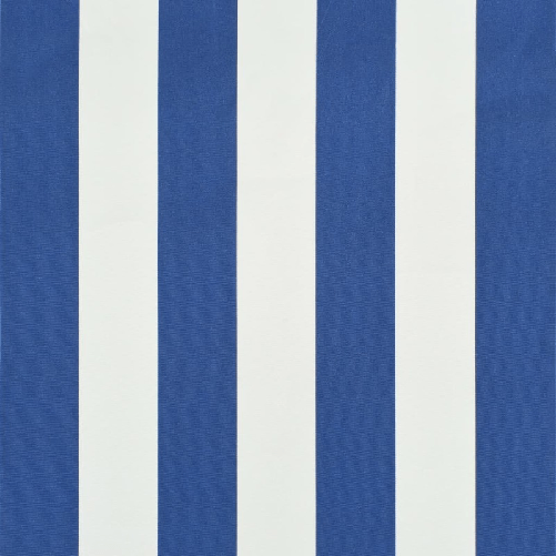 Tenda da Sole Retrattile 150x150 cm Blu e Bianco