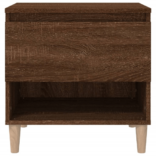 vidaXL Comodino Rovere Marrone 50x46x50 cm in Legno Multistrato