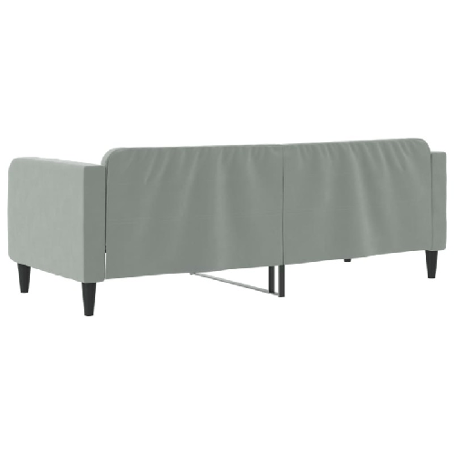 vidaXL Letto da Giorno Grigio Chiaro 80x200 cm in Velluto