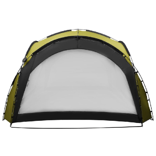 vidaXL Tenda per Feste con LED e 4 Pareti 3,6x3,6x2,3 m Verde