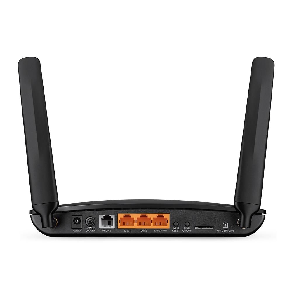 Tp-Link ROUTER TP-LINK TL-MR6500V 300Mbps N 4G LTE Modem 2PLAN,1P LAN/WAN,Slot Micro Sim TP-Link TL-MR6500v router wireless Fast Ethernet Banda singol