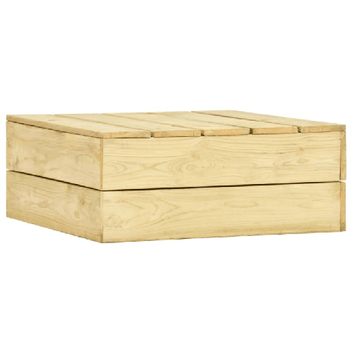 vidaXL Set Salotto da Giardino 3 pz Legno Massello di Pino Impregnato