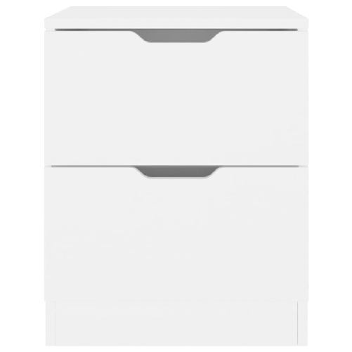 vidaXL Comodini 2 pz Bianchi 40x40x50 cm in Truciolato