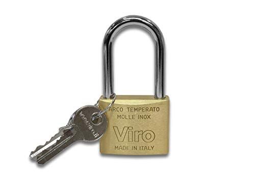Viro 313 Lucchetto Ottone 50mm ad Arco L 64mm