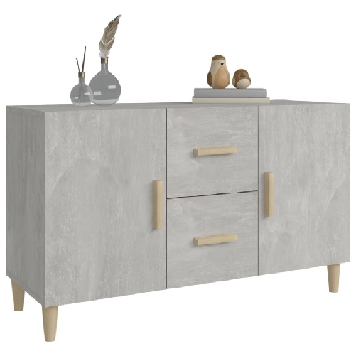 vidaXL Credenza Grigio Cemento 100x36x60 cm in Legno ingegnerizzato