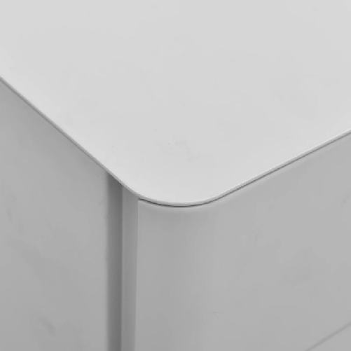 vidaXL Schedario Mobile Grigio Chiaro 30x45x59 cm in Acciaio
