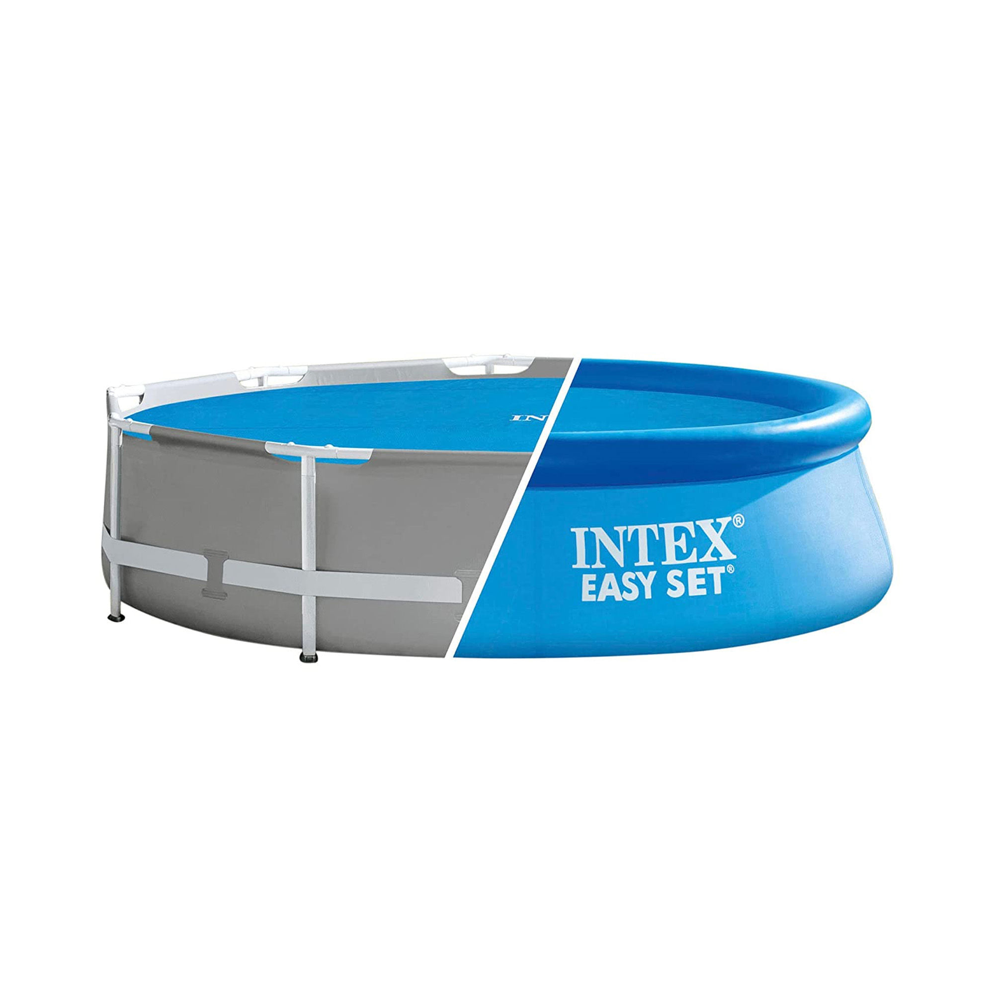 Intex Telo di Copertura Solare per Piscina Easy e Frame 488 cm Spessore 160 Micron Dimensioni di Produzione: Circa 470 cm 28014 Colore: Blu