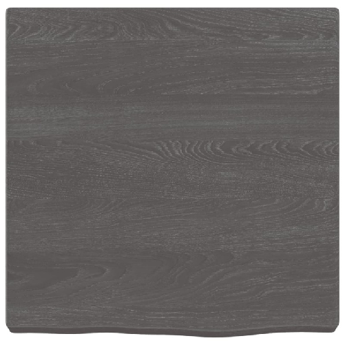 vidaXL Ripiano Muro Grigio Scuro 40x40x4 cm Massello Rovere Trattato