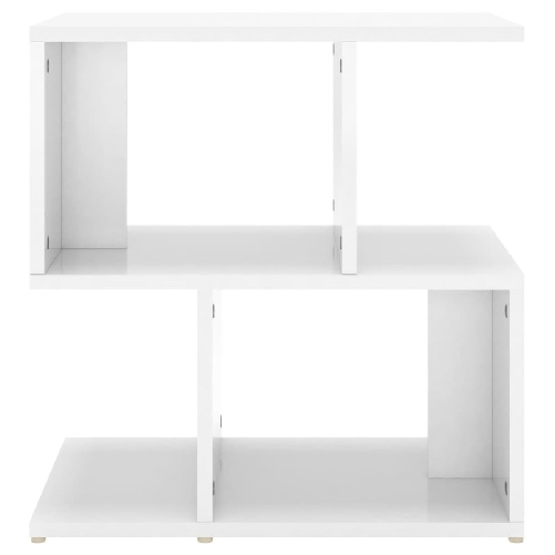 vidaXL Comodino Bianco Lucido 50x30x51,5 cm in Truciolato