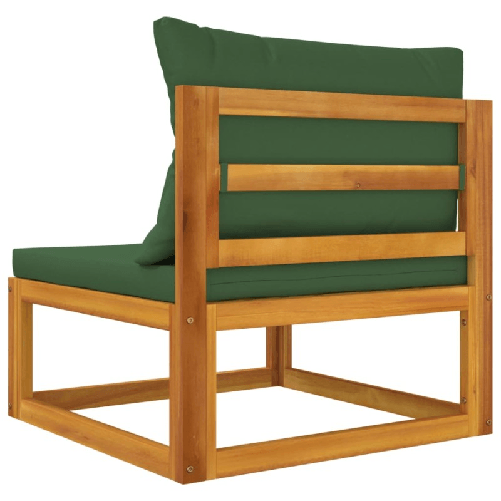 vidaXL Set Divani da Giardino 2pz con Cuscini Legno Massello di Acacia