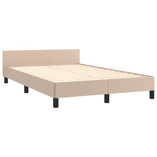 vidaXL Giroletto con Testiera Cappuccino 120x200 cm in Similpelle