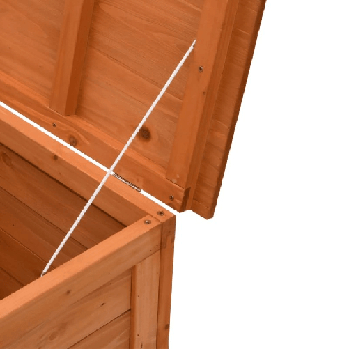 vidaXL Contenitore Giardino Marrone 50x49x56,5 cm Legno Massello Abete