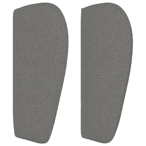 vidaXL Testiera ad Orecchio Grigio Scuro 163x23x78/88 cm in Tessuto