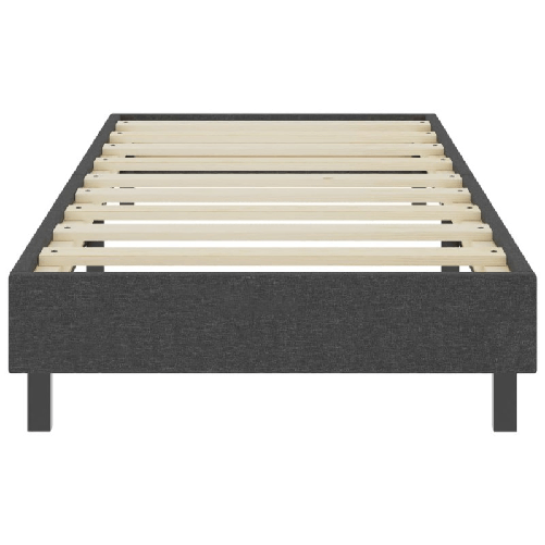 vidaXL Letto a Molle Grigio Scuro in Tessuto 100x200 cm