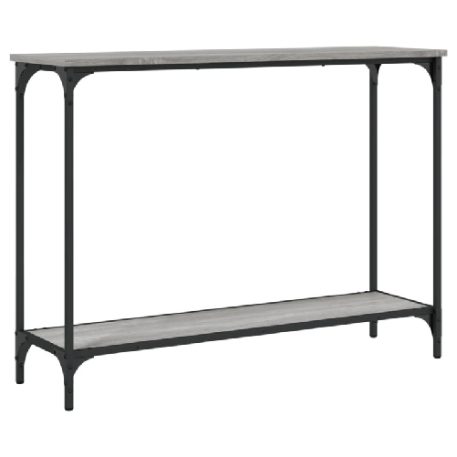Tavolino Consolle Grigio Sonoma 101x30,5x75cm Legno ingegnerizzato