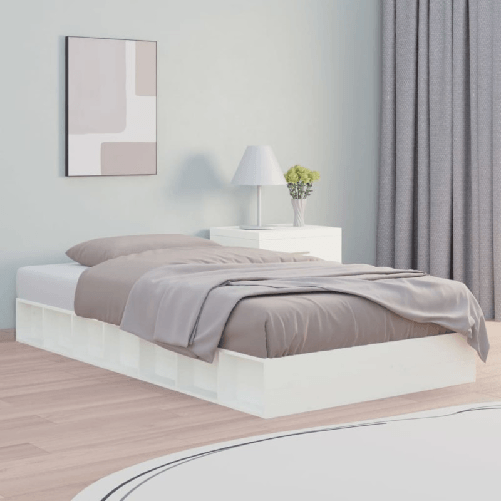 Giroletto Bianco 135x190 cm 4FT6 Double in Legno Massello