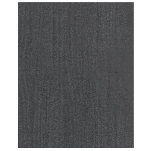 vidaXL Mobile Porta TV Grigio 70x33x42 cm in Legno Massello di Pino