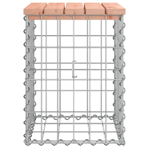 vidaXL Panca da Giardino Design Gabbione 33x31x42 cm Massello Douglas
