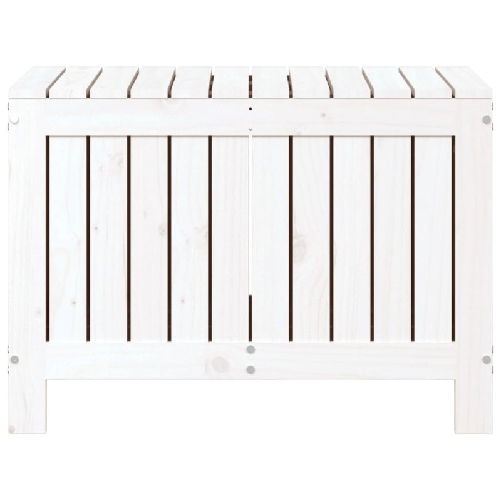 vidaXL Contenitore Giardino Bianco 76x42,5x54cm Legno Massello di Pino