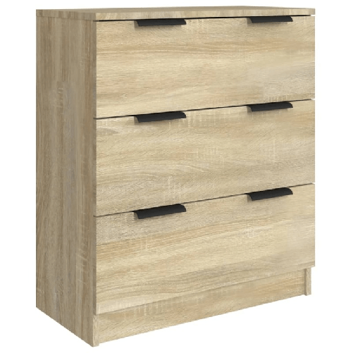 Credenze 3 pz Rovere Sonoma in Legno Ingegnerizzato