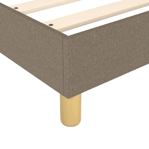 Giroletto a Molle con Materasso Tortora 120x200 cm in Tessuto