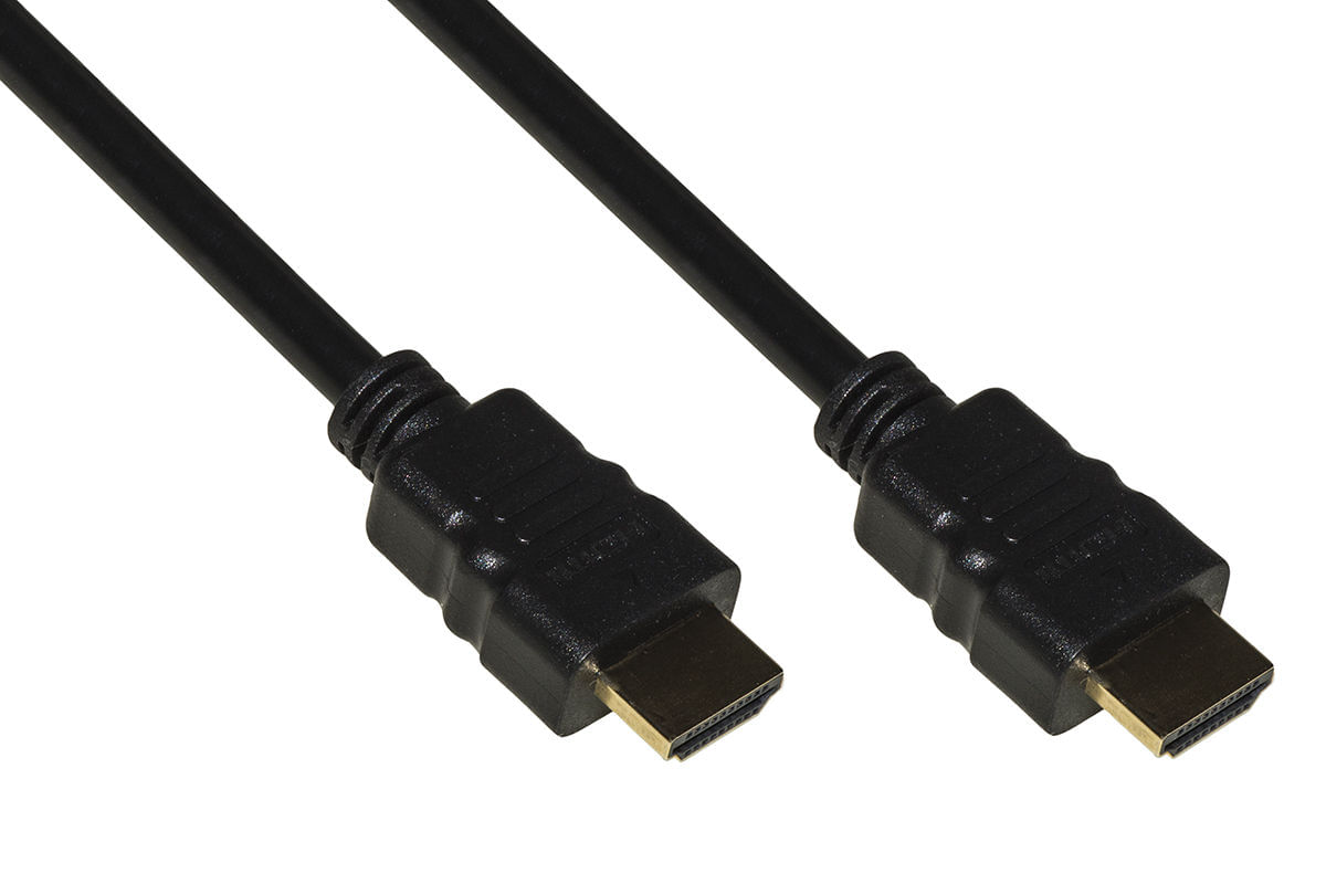 Cavo Hdmi ⁴Kx²K ³⁰Hz ³D+Ethernet Per Pc Notebook Hdtv Ecc Contatti Dorati Mt ¹⁰ Colore Nero