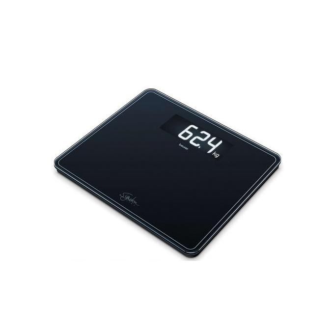 Beurer GS 410 Signature Line Black Bilancia in Vetro XXL con Portata fino a 200kg Nero