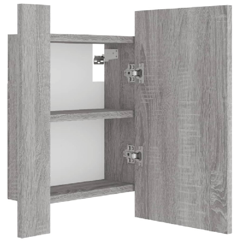 vidaXL Mobile da Bagno Grigio Sonoma 40x12x45cm in Legno Multistrato