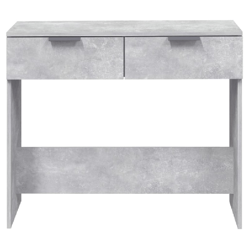 Tavolino da Salotto Grigio Cemento 90x36x75cm Legno ingegnerizzato
