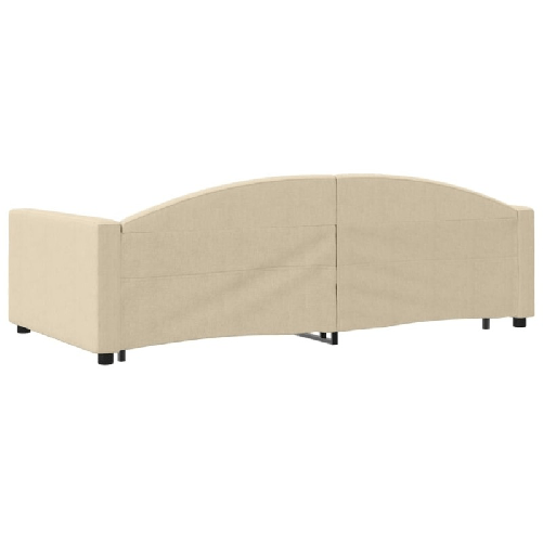 vidaXL Divano Letto con Letto Estraibile Crema 100x200 cm in Tessuto