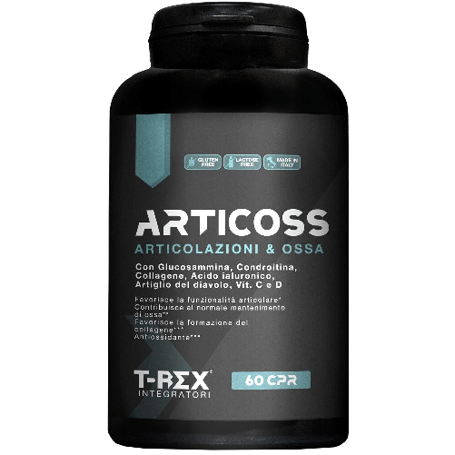 ARTICOSS Integratore per Articolazioni Ossa e Cartilagini con Glucosamina Condroitina Msm Artiglio del Diavolo, Vitamina C e D, 60 compresse ARTICOSS