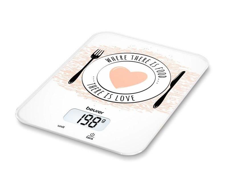 Bilancia cucina Beurer 70417 BENESSERE Ks19 Love Bianco Bianco