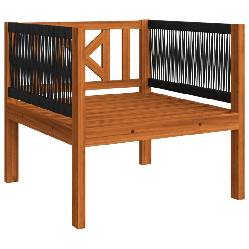 vidaXL Set Divani da Giardino 6 pz con Cuscini Crema Massello Acacia