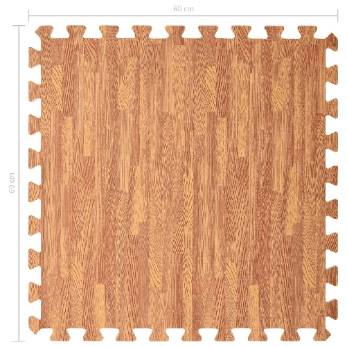 vidaXL Tappetino a Incastro 24 pz Venature Legno 8,64 m2 Schiuma EVA