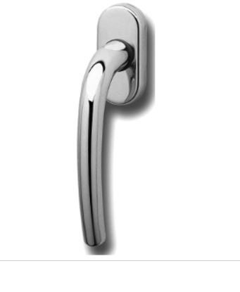 Ghidini 744578003 Maniglia Cremonese Ottone Cromato Satinato Milena DK40-35