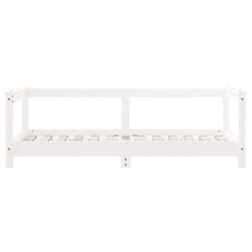 vidaXL Giroletto per Bambini Bianco 70x140cm in Legno Massello di Pino