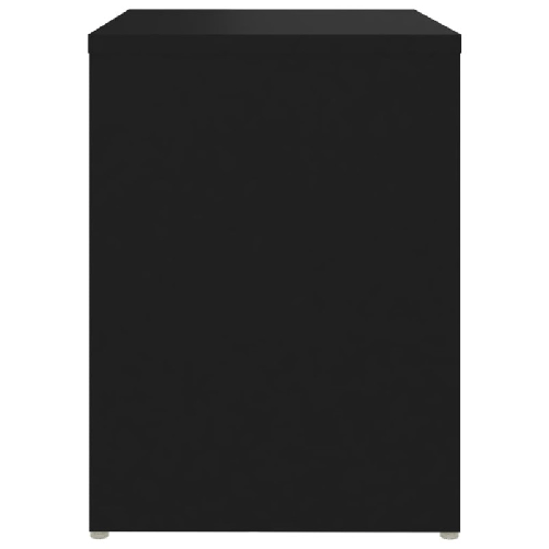 vidaXL Comodini 2 pz Neri 40x30x40 cm in Truciolato