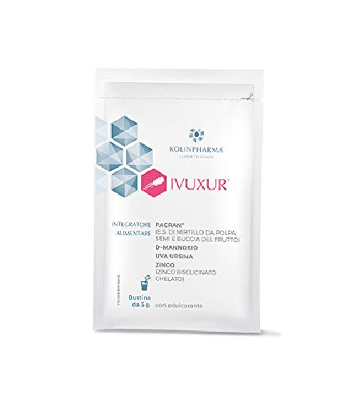 ivuxur - integratore alimentare a base di cranberry, d-mannosio, uva ursina,